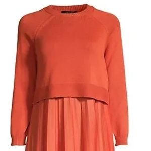 Weekend Max Mara Aidone Cropped Crewneck Sweater (M, Coral)